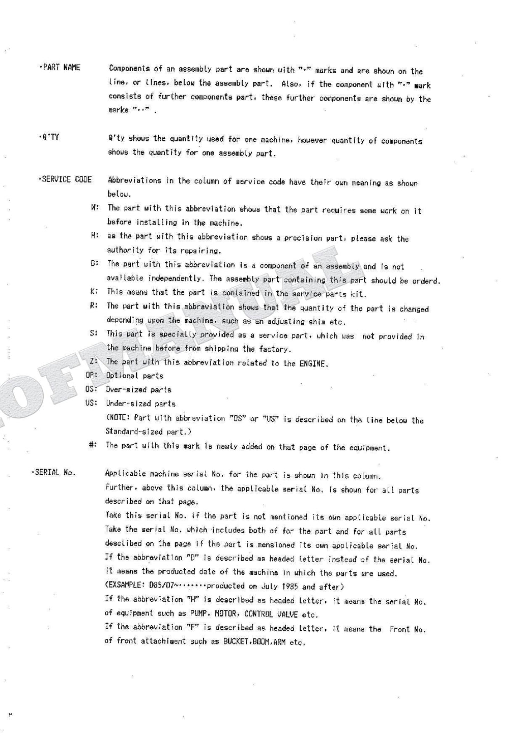 HITACHI WH04D Excavator Parts Catalog Manual P116-2-6