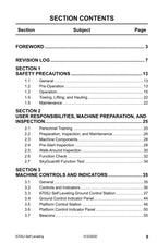 JLG 670SJ SL Boom Lift Maintenance Operation Operators Manual 31223020