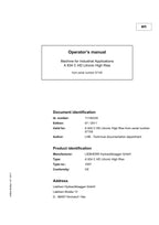 Liebherr A934 C HD Litronic High Rise Excavator Operators manual
