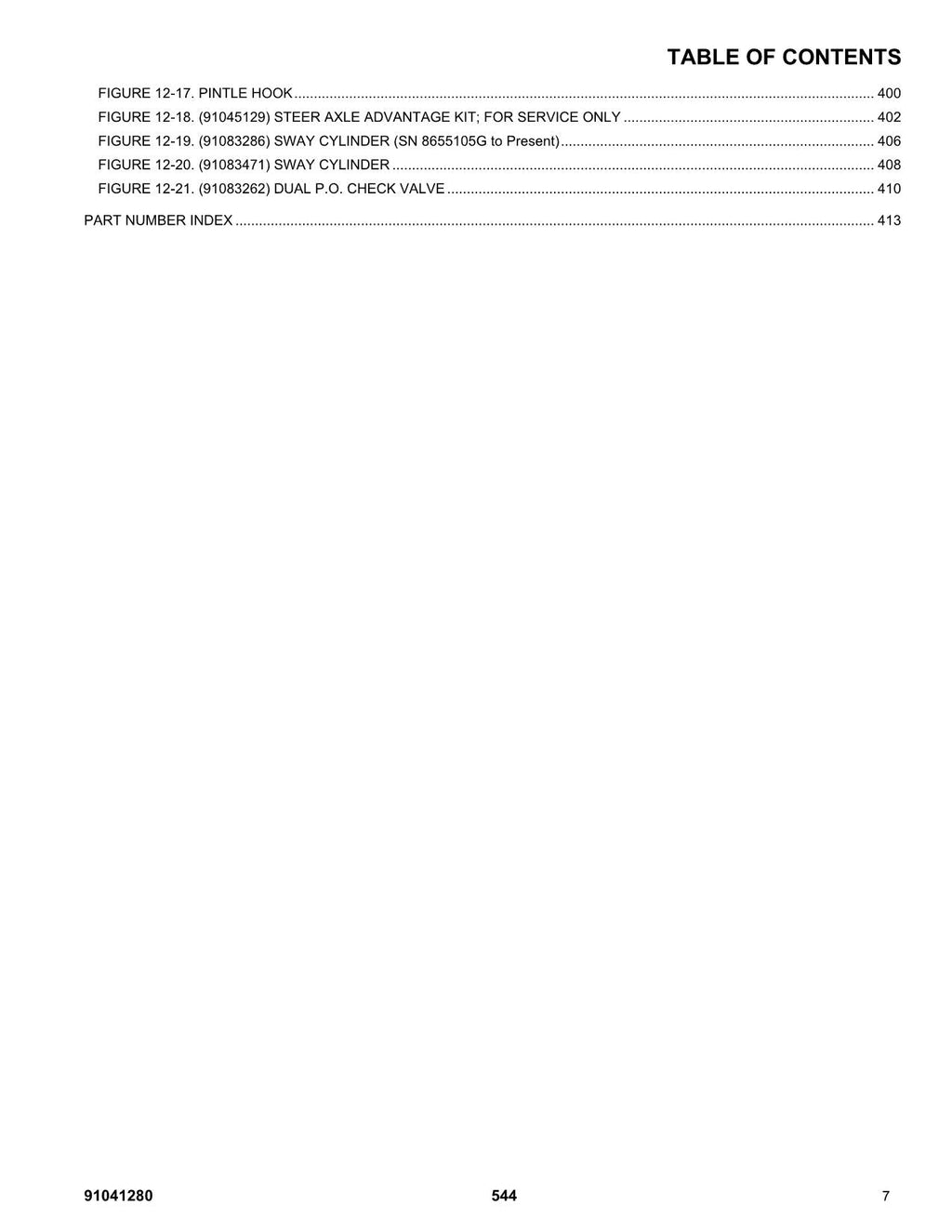 Manual del catálogo de piezas del manipulador telescópico GRADALL JLG 544