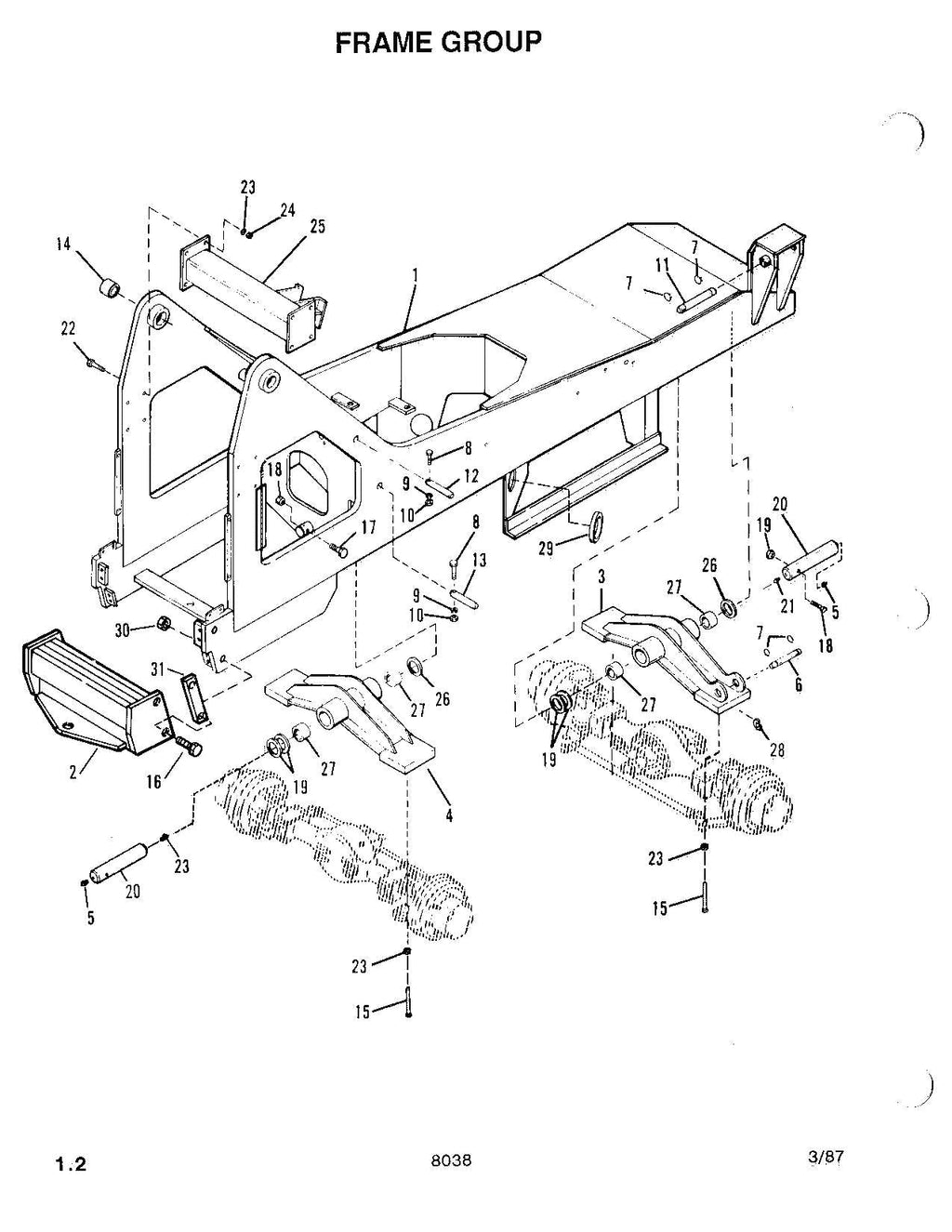 SKYTRAK 8038 Telehandler Parts Catalog Manual