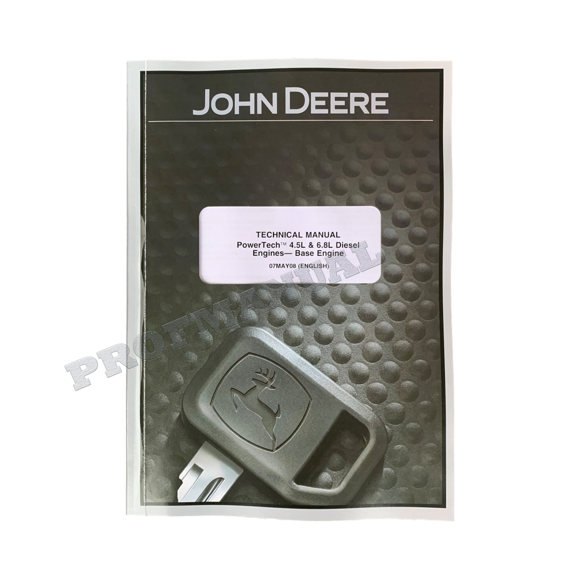 John Deere 4045 6068 4.5L 6.8L Motor MANUAL DE SERVICIO Y REPARACIÓN Mundial CTM104