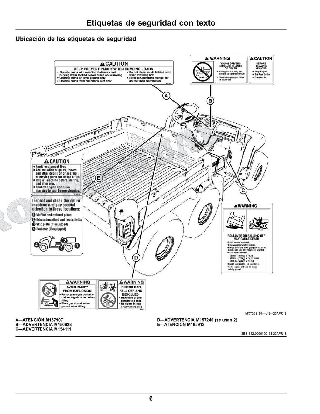 John Deere TH 6X4D cocodrilo Manual del Operador Español SN 140001-150000