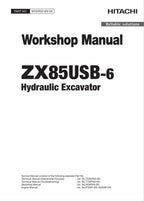 HITACHI ZAXIS ZX85USB-6 Excavator Workshop Service Manual