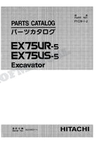 HITACHI EX75UR-5 EX75US-5 Excavator Parts Catalog Manual