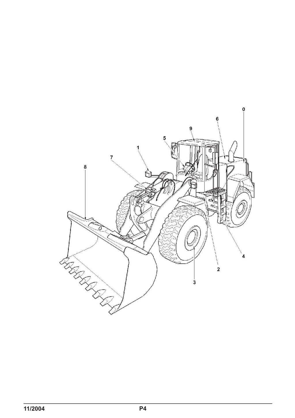 Hitachi LX290E-2 Wheel Loader Parts Catalog Manual SN 382F1500-up