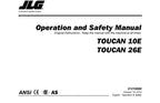 TOUCAN 10E 26E Vertical Lift Maintenance Operation Operators Manual 31210088