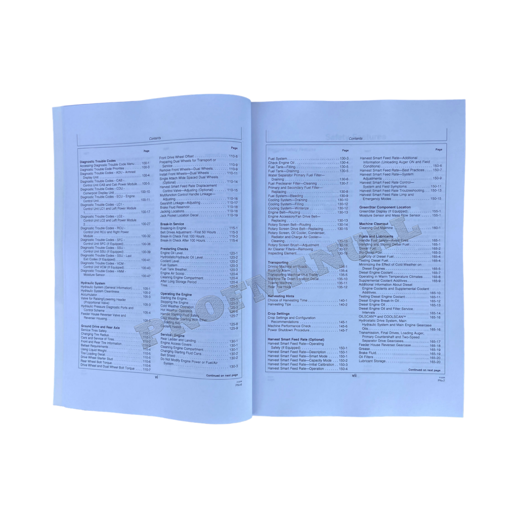 MANUAL DEL OPERADOR DE LA COSECHADORA JOHN DEERE 9870 STS + ¡BONIFICACIÓN! 
