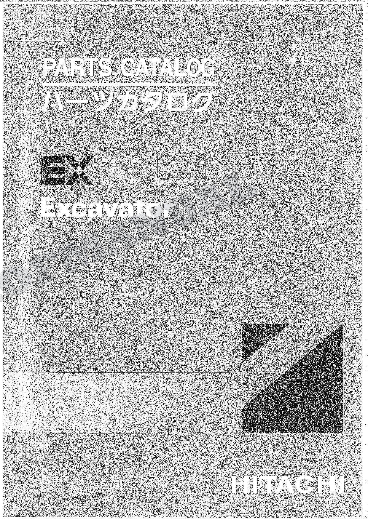 HITACHI EX70LCK-5 Excavator Parts Catalog Manual SN 50001-