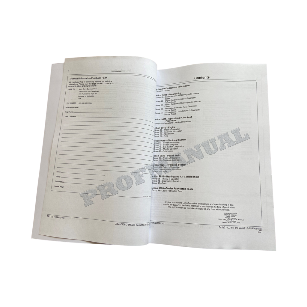 HITACHI ZAXIS210LC-5N ZAXIS210-5N EXCAVATOR OPERATION TEST SERVICE MANUAL
