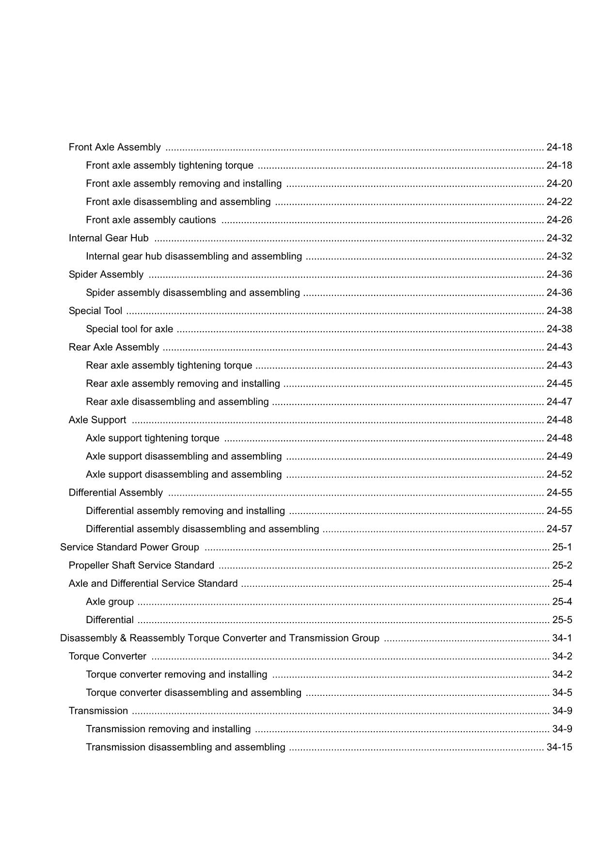 Hitachi ZW550-G Wheel Loader Workshop Manual