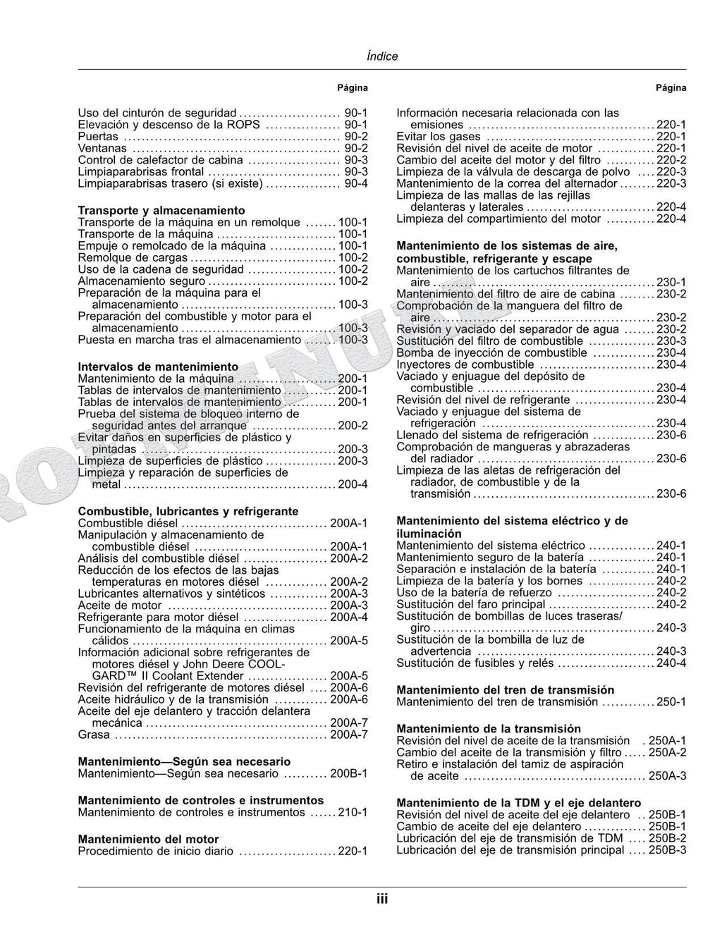 John Deere 1023E 1025R Tractor Manual del Operador Español SN RS000001- MY2025-