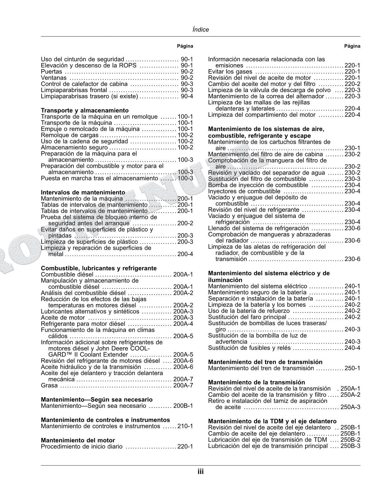 John Deere 1023E 1025R Tractor Manual del Operador Español SN RS000001- MY2025-