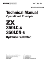 Hitachi ZX350LCN-6 Excavator Operational Principle Service manual TODDQ50-EN-02
