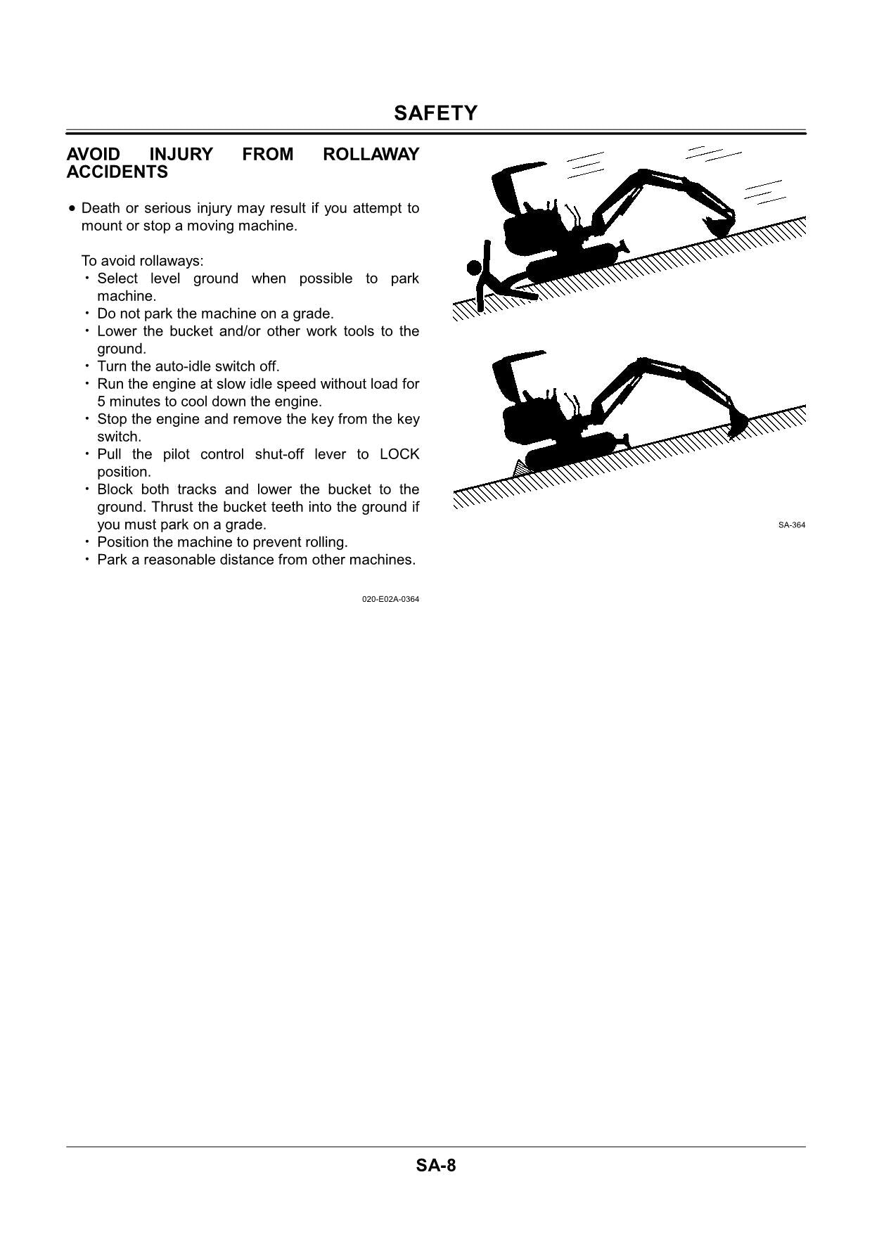 Hitachi EX40U EX50U Excavator Operational Test Troubleshoot Service Manual Scheme