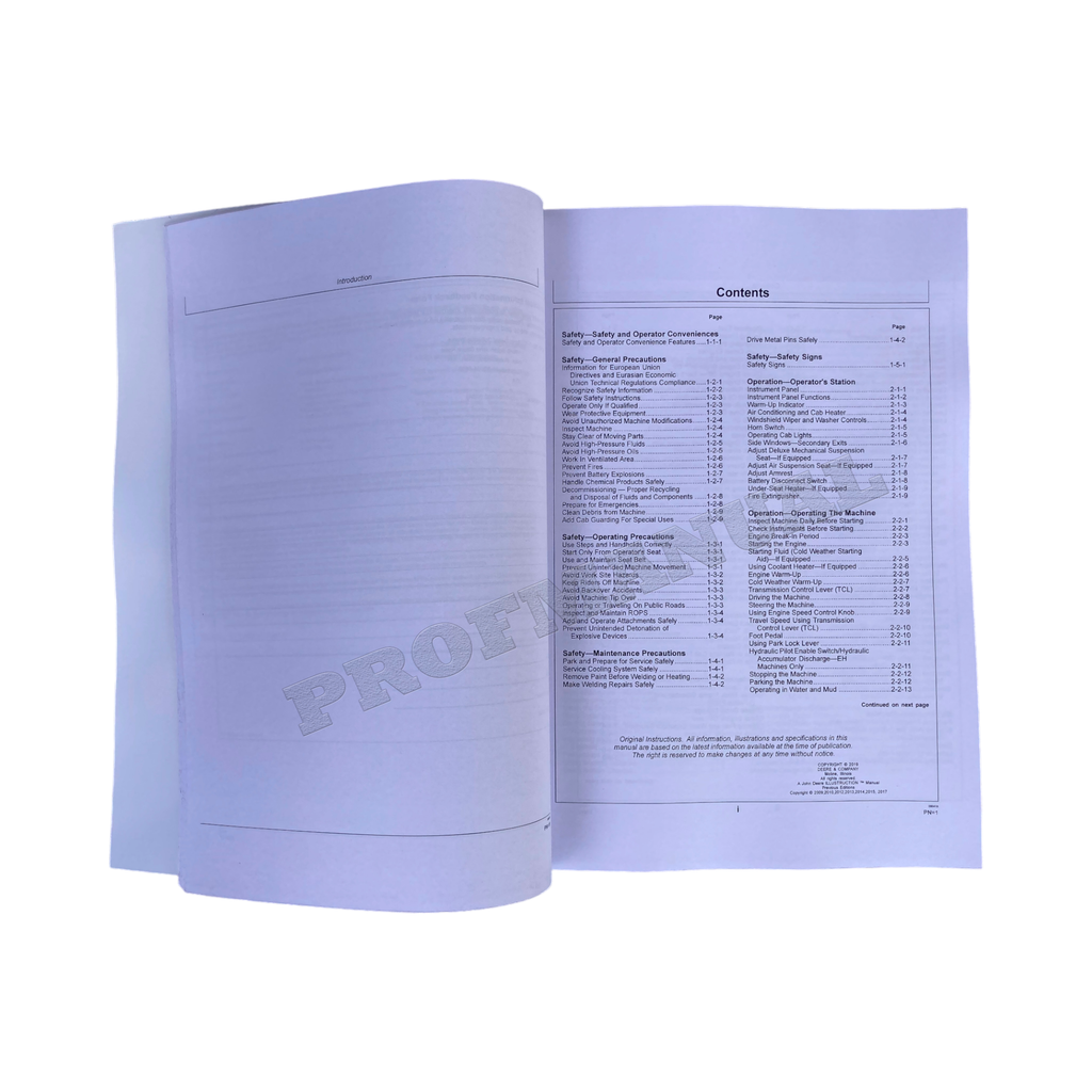MANUAL DEL OPERADOR DE LA TOPADORA SOBRE ORUGAS JONH DEERE 700J + ¡BONIFICACIÓN! 