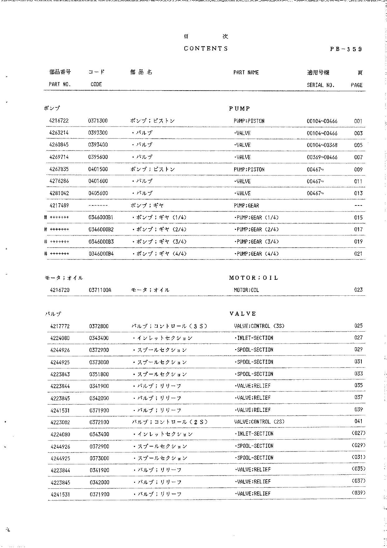Hitachi LX70 Wheel Loader Equipment Component Parts Catalog Manual SN 00104-up