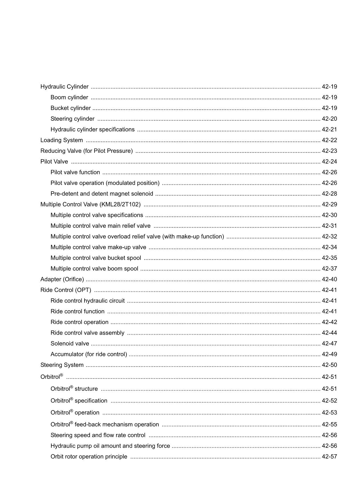 Hitachi ZW220-G Wheel Loader Technical Manual Operational Principle