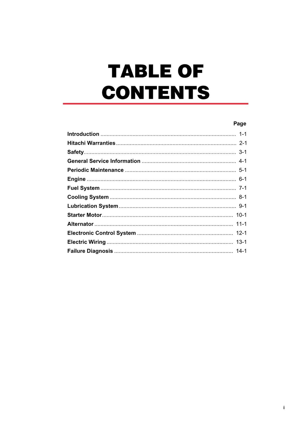 Hitachi YANMAR 3TNV88F Engine Service manual