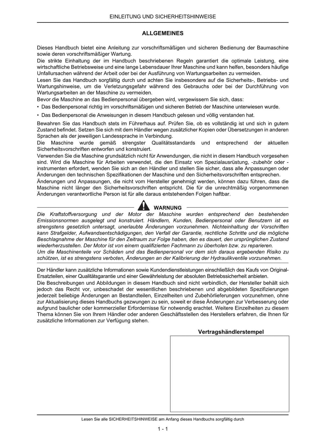 New Holland E135B Bagger Betriebsanleitung