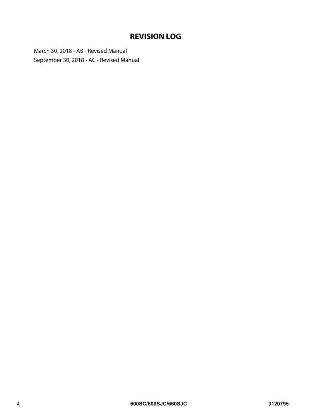 JLG 600SC 600SJC 660SJC Boom Lift Parts Catalog Manual Chassi