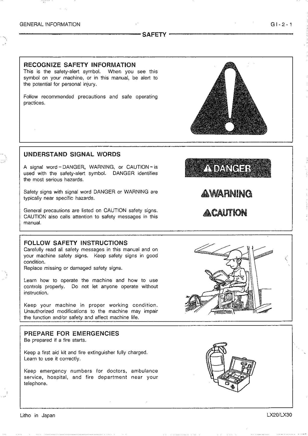 Hitachi LX20 Wheel Loader Workshop Manual