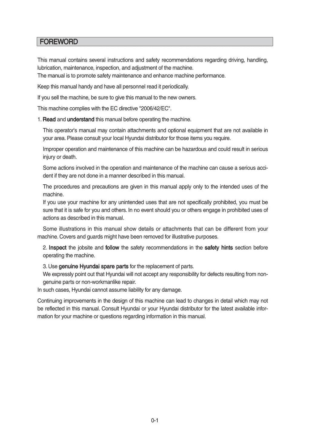 Hyundai HL960 T3 WHEEL LOADER Operators Maintenance Manual