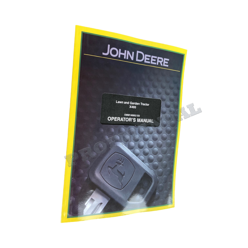 MANUAL DEL OPERADOR DEL TRACTOR JOHN DEERE X495 N.° 1