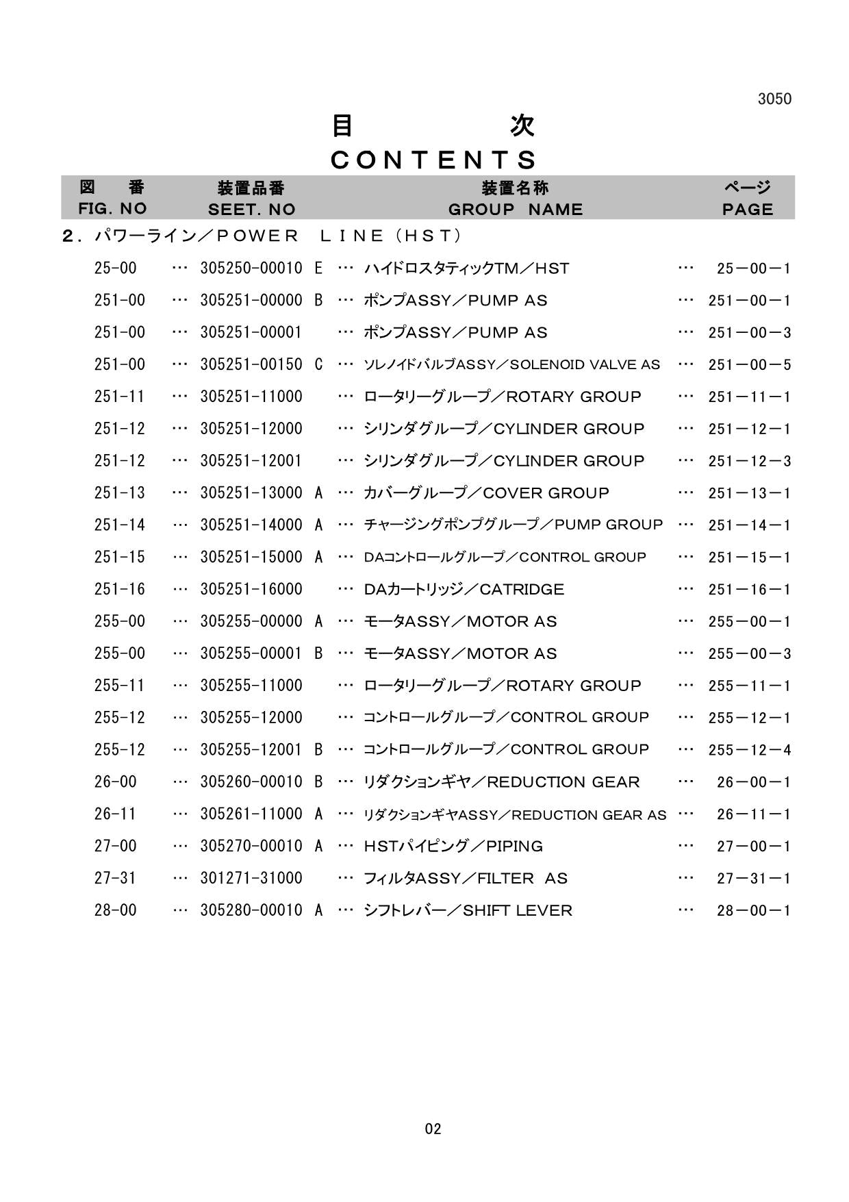 Hitachi LX50-7 Wheel Loader Parts Catalog Manual SN 001001-up