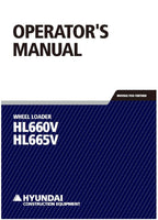 Manual de mantenimiento del operador de la cargadora de ruedas Hyundai HL660V HL665V