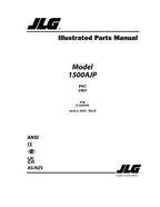 JLG 1500AJP Boom Lift Parts Catalog Manual 31223043