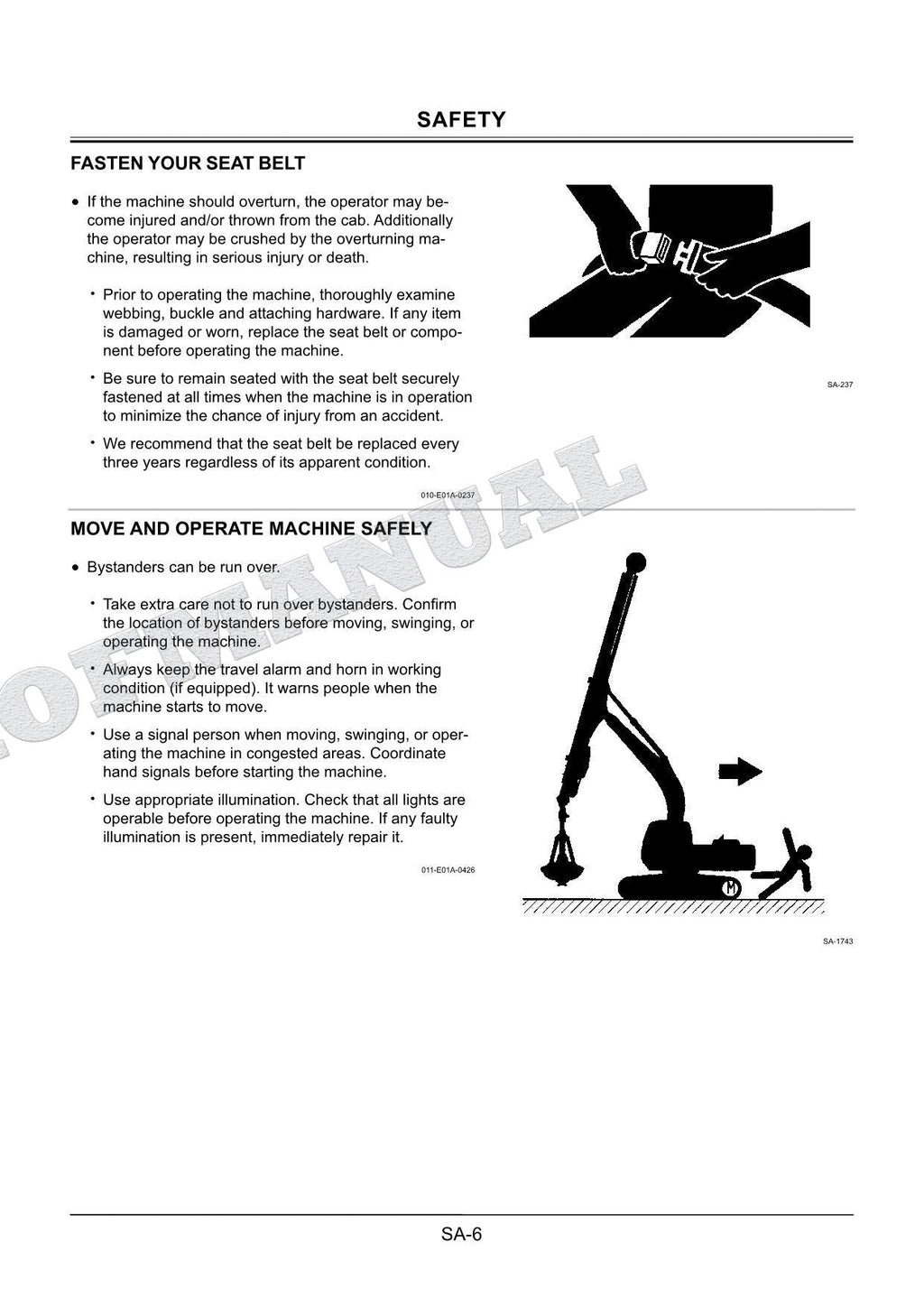 HITACHI ZX75US-3 - 135US-3 Telescopic Clamshell Excavator Workshop Manual