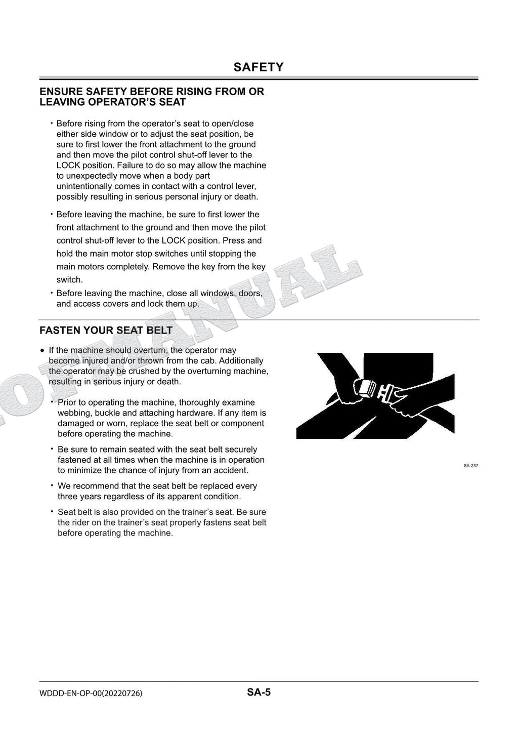 HITACHI ZX210LC-5B ZX330-5 Telescopic Arm Rope Service Repair Workshop Manual