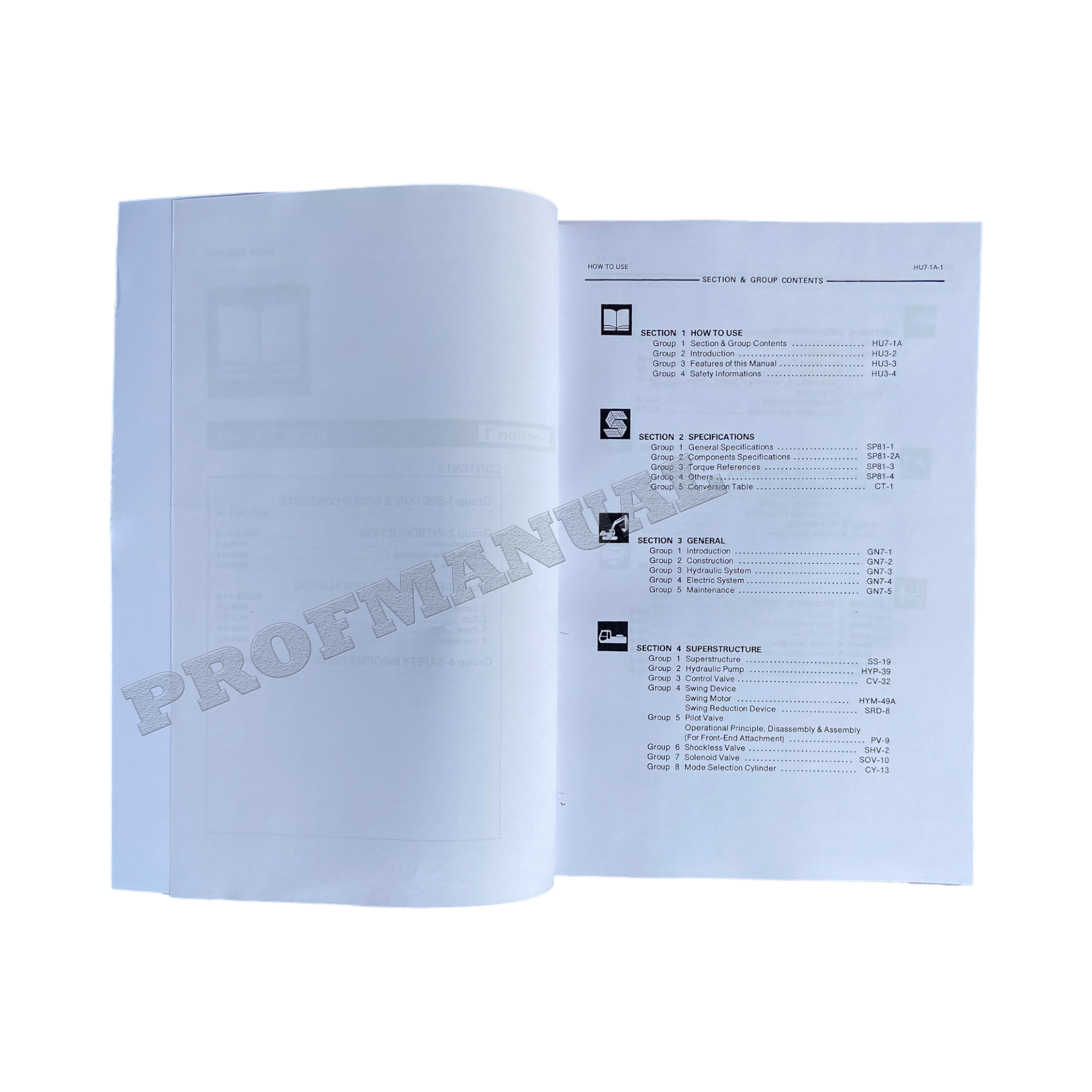 HITACHI EX60 EXCAVATOR SERVICE MANUAL