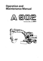 Liebherr A902 Excavator Operators manual serial 275