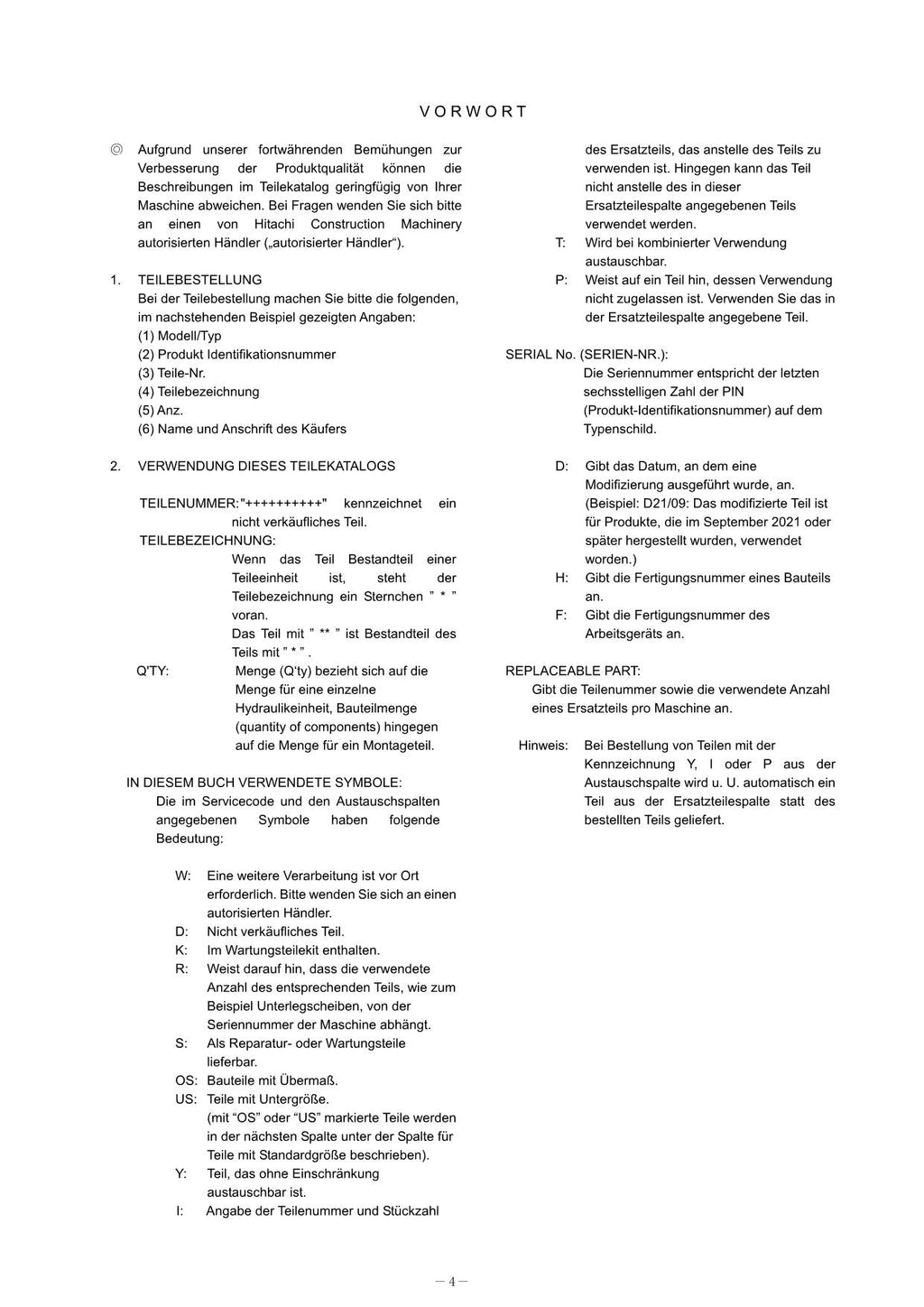 Hitachi ZW550-6 Equipment Component Wheel Loader Parts Catalog Manual