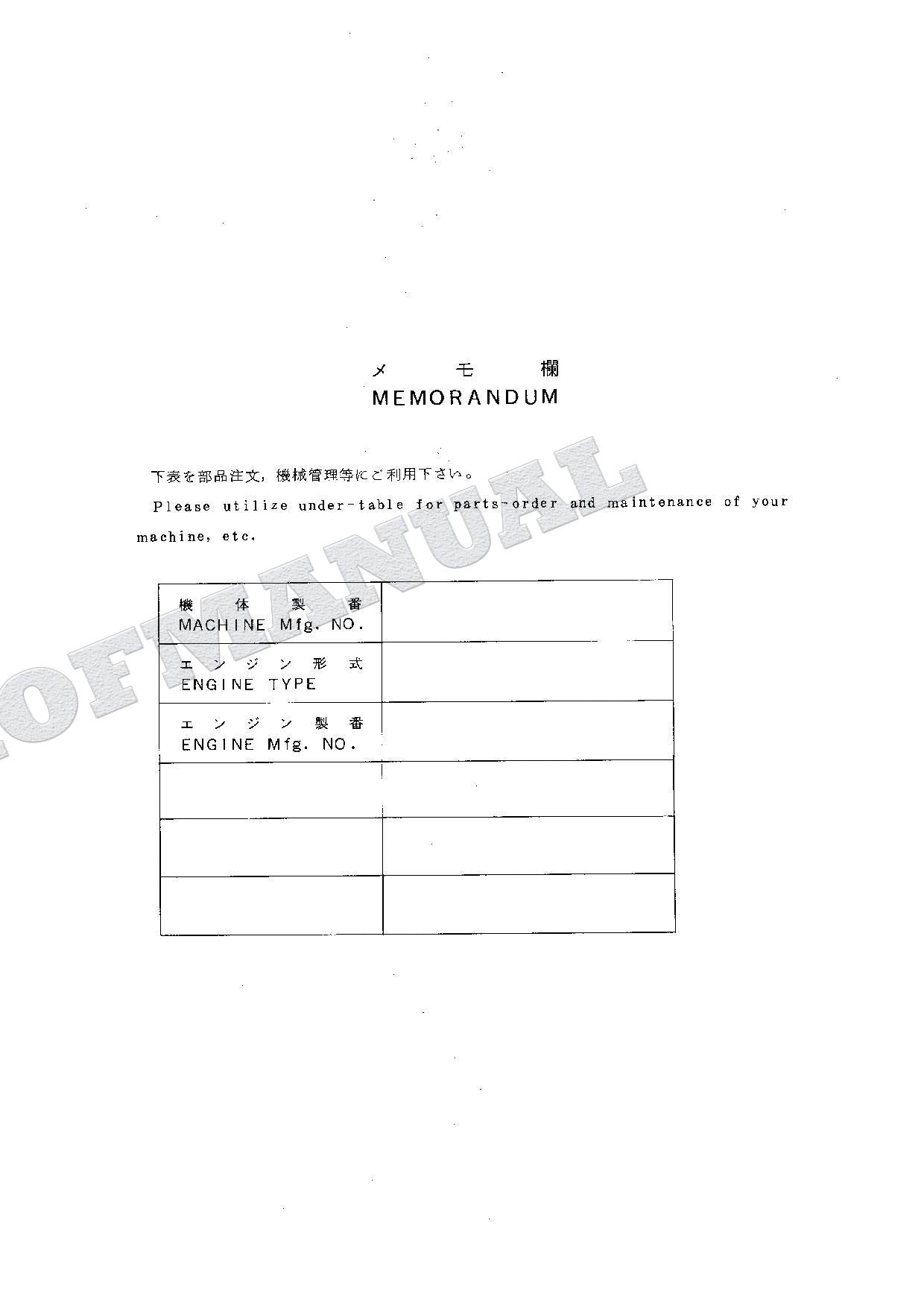 HITACHI EX60-3 EX60LC-3 Excavator Parts Catalog Manual SN 40001-