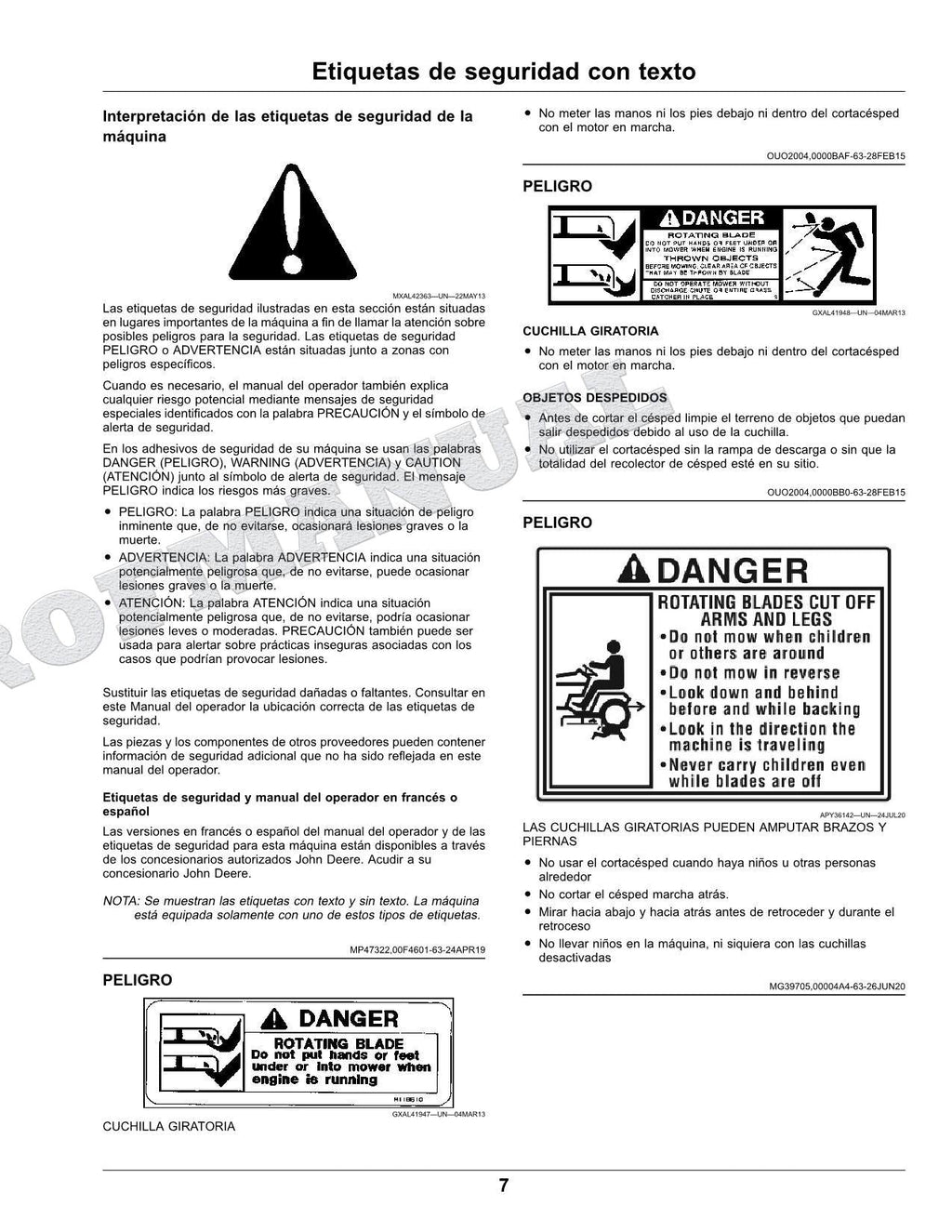John Deere S180 S170 S100 S120 S110 S140 S130 S160 Tractor Manual del Operador