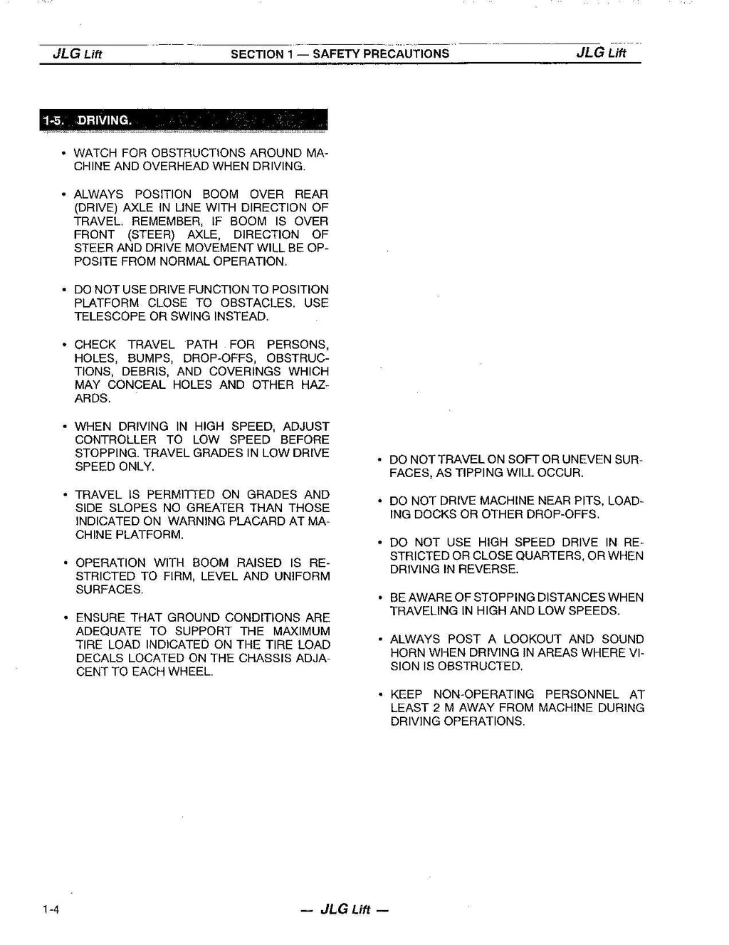 JLG 40ic 45ic Boom Lift Maintenance Operation Operators Manual EN FR DE IT ES