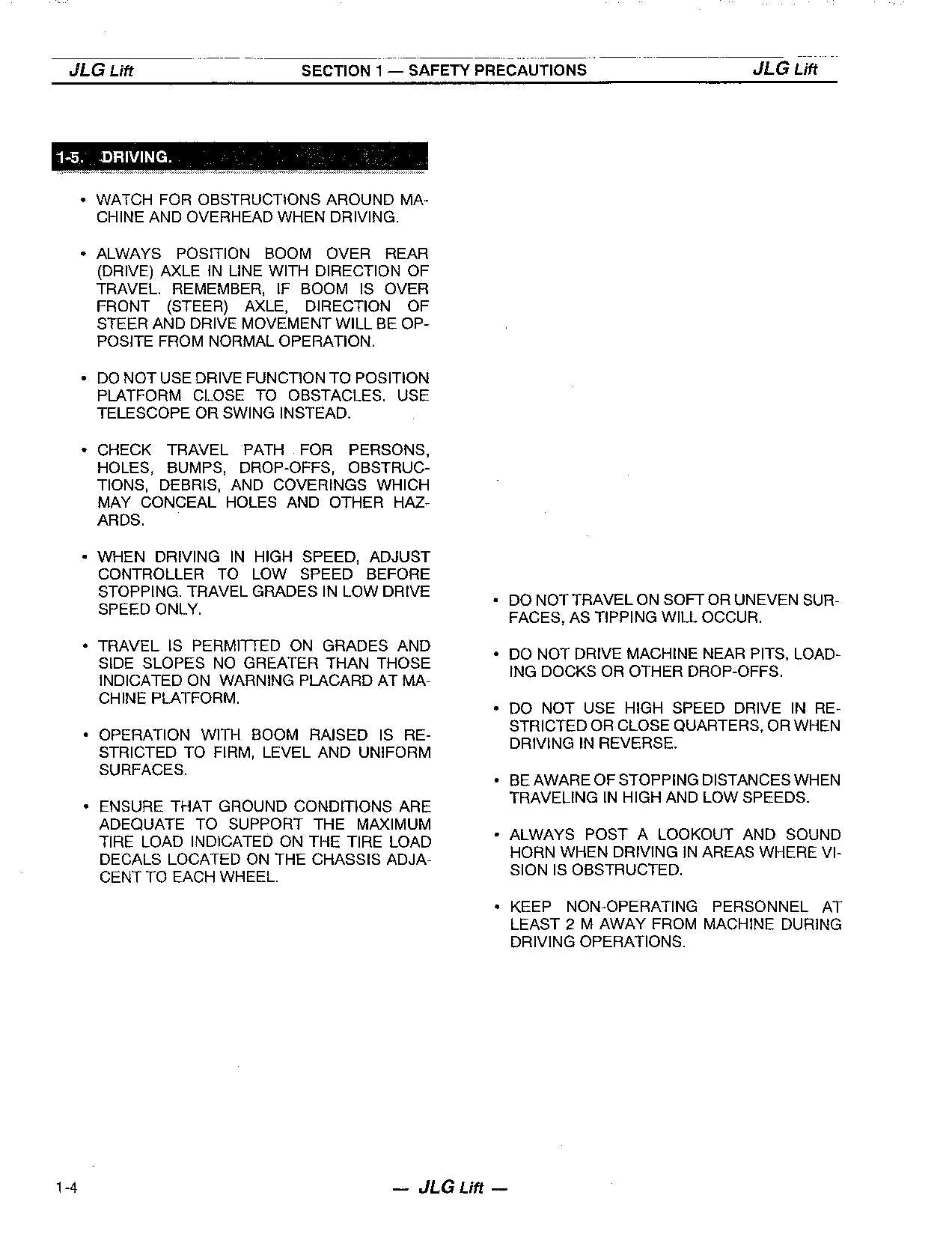 Manual del operador de mantenimiento y operación de plataformas elevadoras JLG 40ic 45ic EN FR DE IT ES