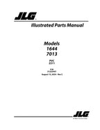 JLG 1644 7013H Telehandler Parts Catalog Manual 31222447
