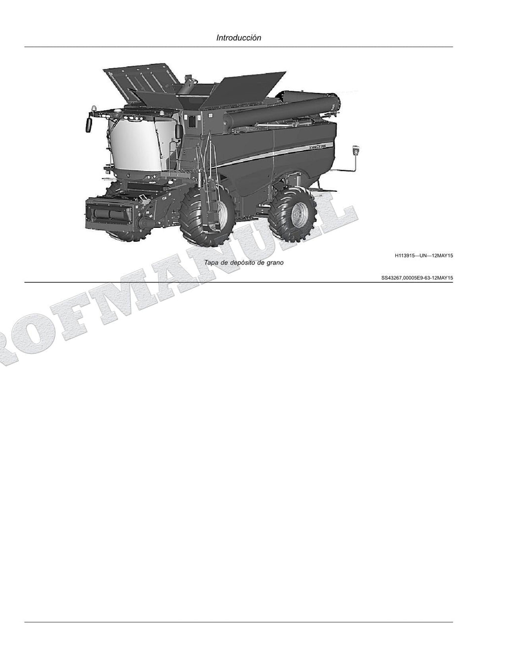 John Deere S760 S770 S780 S790 COMBINAR Manual del Operador Español SN 810001 -