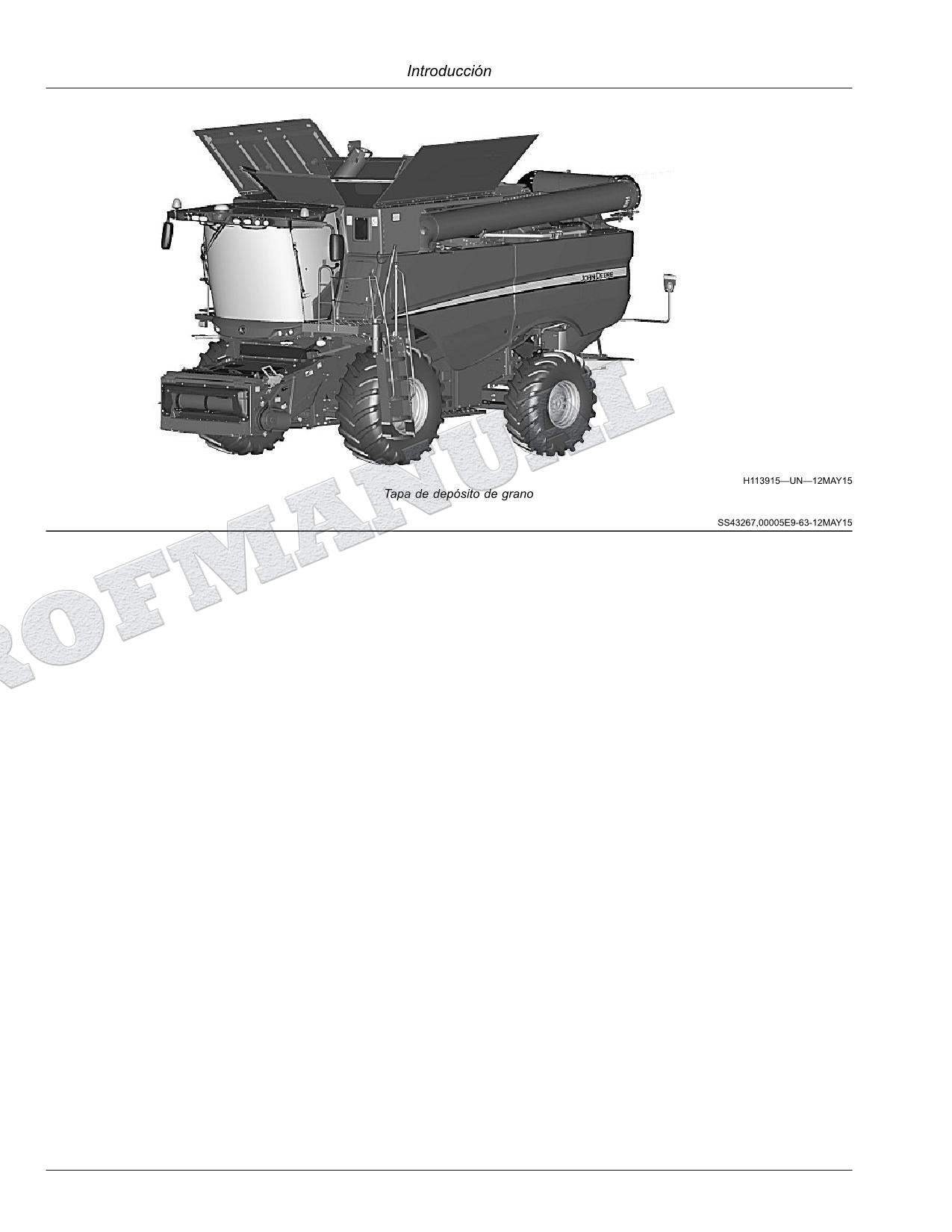John Deere S760 S770 S780 S790 COMBINAR Manual del Operador Español SN 810001 -