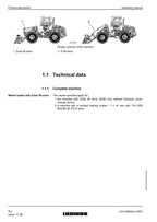 Liebherr L512 Stereo Wheel Loader Operators manual