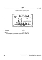 Hitachi LX150-2 Export Wheel Loader Parts Catalog Manual SN 02101-up