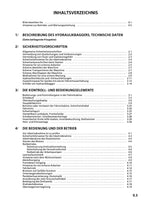 Liebherr A900 B Hydraulikbagger Betriebsanleitung Wartungsanleitung