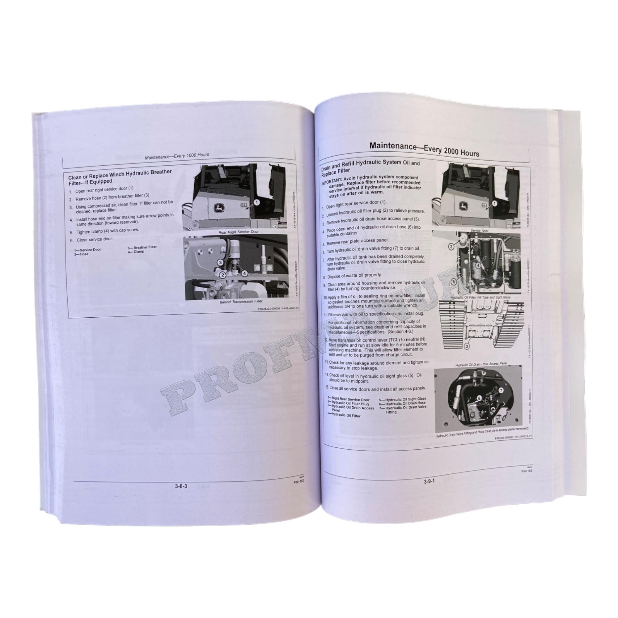 Manual del operador de la topadora sobre cadenas Jonh Deere 550K y 650K + ¡Extra! OMT288826 