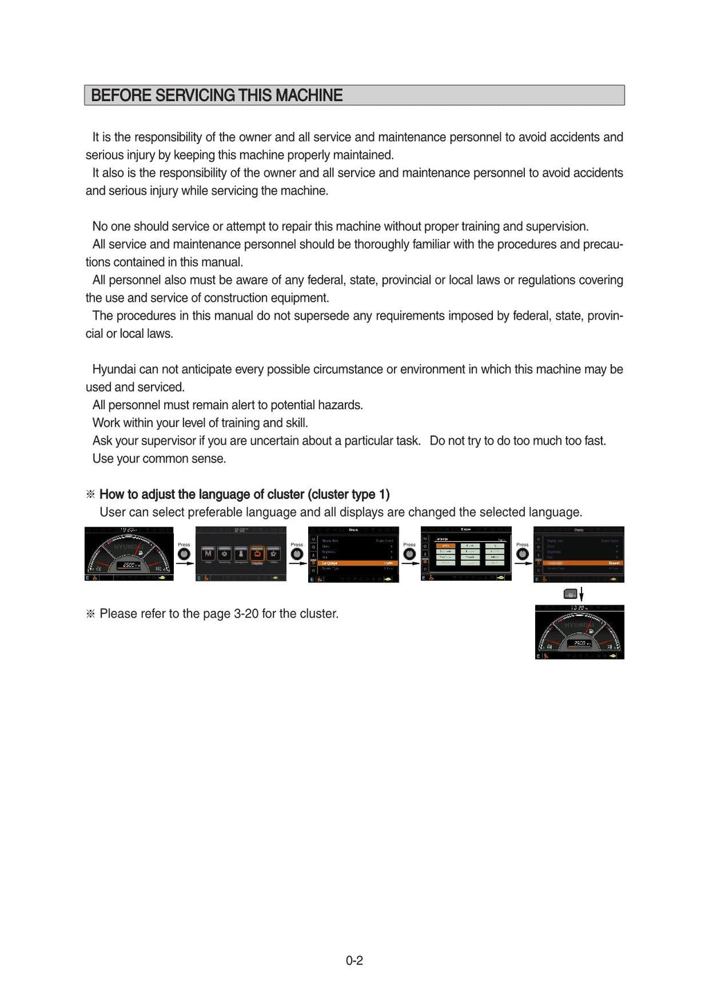 Hyundai R140W-9S WHEELED EXCAVATOR Operators Maintenance Manual