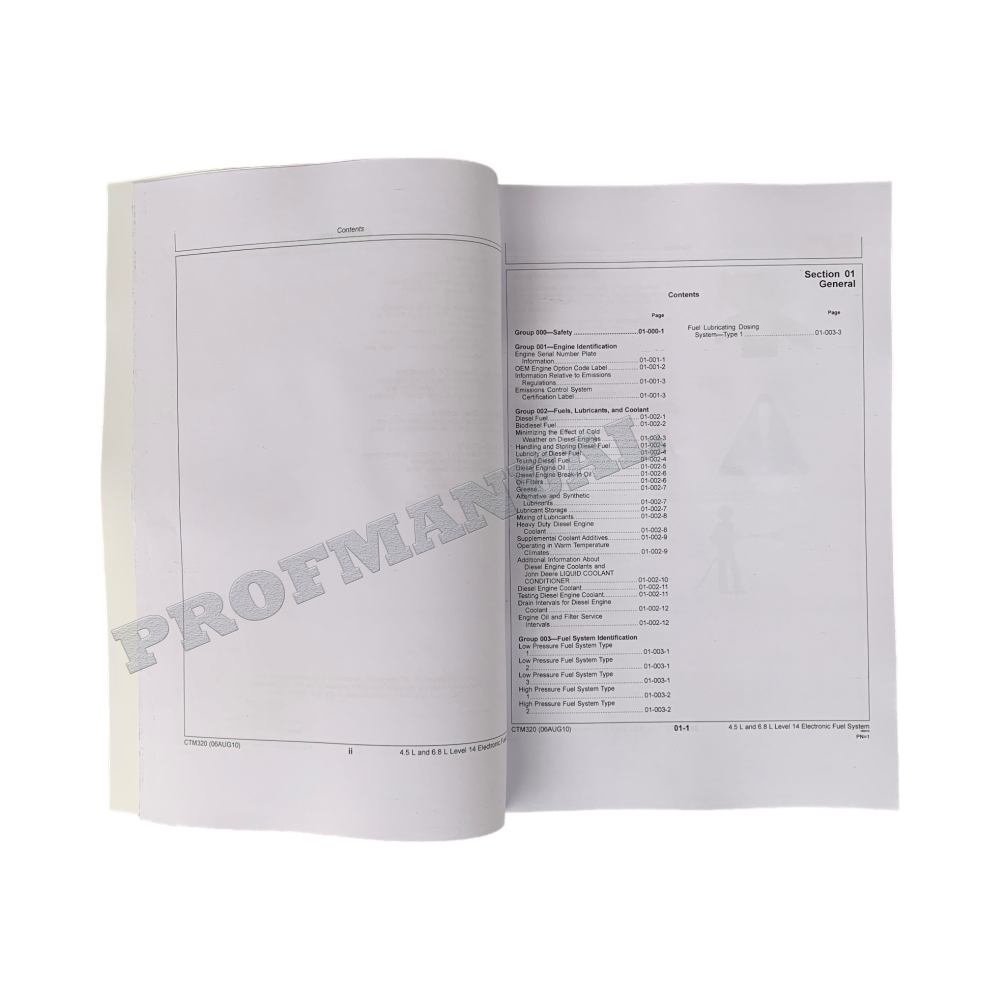 Manual de servicio del sistema de combustible del motor diésel John Deere 4045-6068