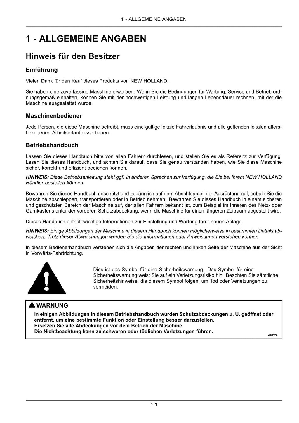 New Holland Roll Belt 150 180 Rundballenpresse Betriebsanleitung 51604848